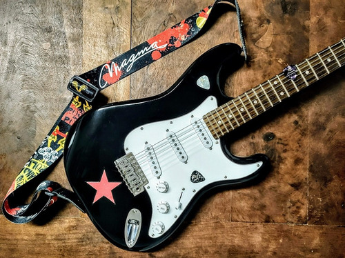 Imagen 8 de 8 de Correa Para Guitarra De Polyester Rock C/logo