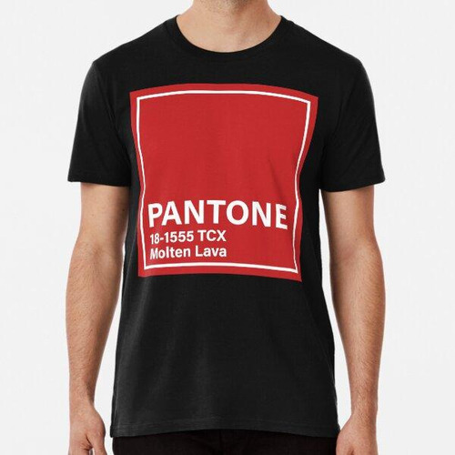 Remera Pantone 18-1555 Tcx Lava Fundida Algodon Premium