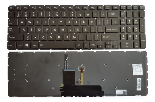 Teclado Toshiba Radius L55-b S50-c S50t-c S55-c S55t-c ingle