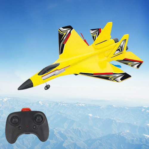Aeronave A Jato De Controle De Rádio Fx622 2 Amarelo