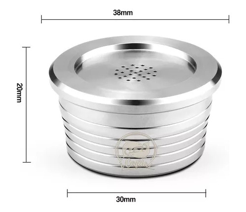 3 Cápsulas De Filtro De Café Reutilizables Nespresso Vertu