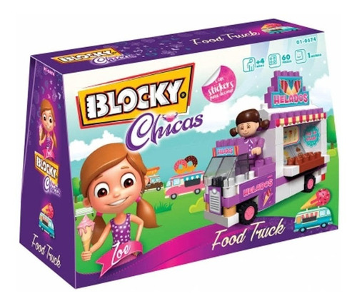 Juguete Niño Bloques Chicas Food Truck  $ne Mn