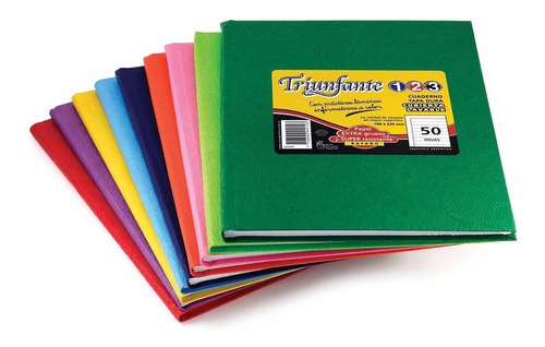 Cuaderno Triunfante 123 X 50 (abc) (19*24) Colores X 5 U