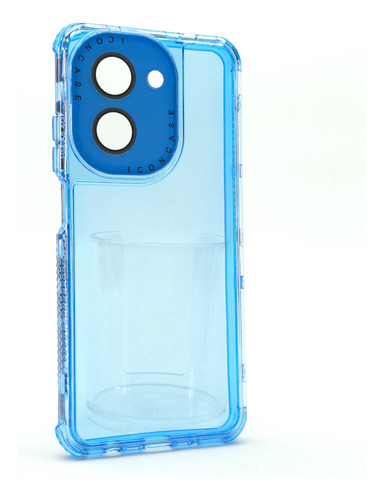Funda 3 En 1 Para Poco C71 Case Protector 360 Carcasa Rudo Rainbow Dream - Azul Poco C71