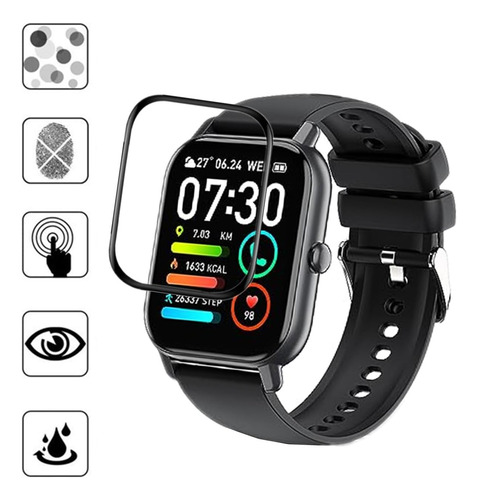 Protector Pantalla Para Boquaw P90 Smartwatch 1.85 (3 Pieza