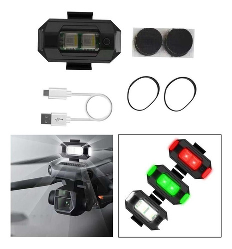 2 Set Drone Luz Estroboscópica Señal Flash Luz Drone Luz