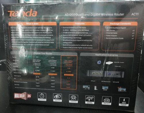 Imagen 9 de 9 de Router Tenda Ac11 Banda Dual Gigabit Wifi