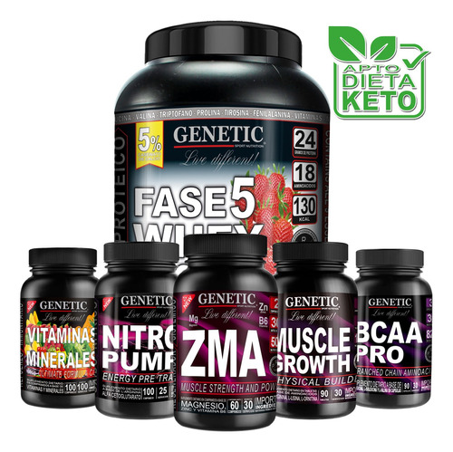 Anabol 6 Aumento Muscular Magro Estimulante Sexual Genetic