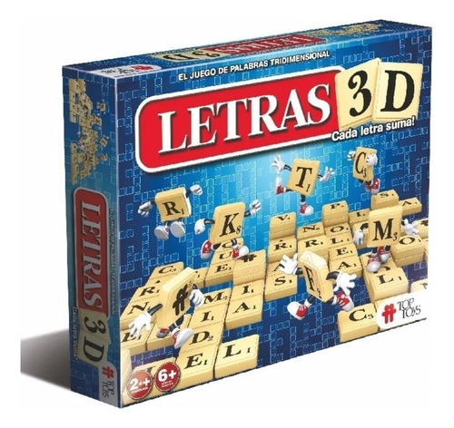 Juego De Mesa Letras 3d Arma Palabras Top Toys - Yamanca