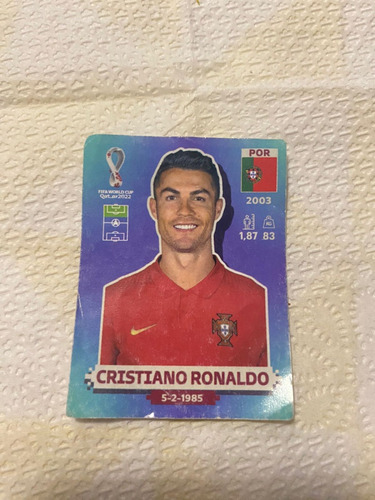 Lamina Cristiano Ronaldo Qatar 2022 Por 18 Original 