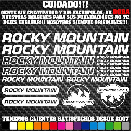 Sticker Ciclismo Rocky Mountain Calcomanía