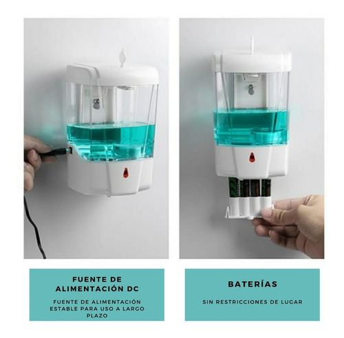 Imagen 4 de 4 de Dispensador Gel / Jabon Automatico 700 Ml Facturado