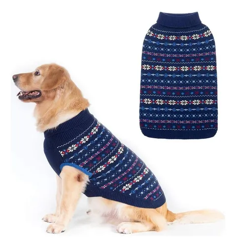 Sueter Para Perro Mediano Con Cuello Vintage Esponjoso Cuotas