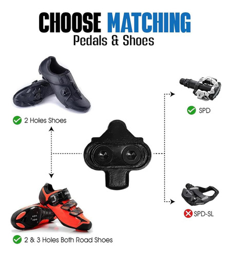 Juego De Tacos Shimano Spd Para Bicicleta De Ciclismo Interi