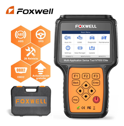 Escáner Automotriz Foxwell Nt650 Elite Obd2