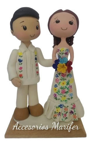 Muñecos Para Pastel De Boda Mexicana(cake Topper) 