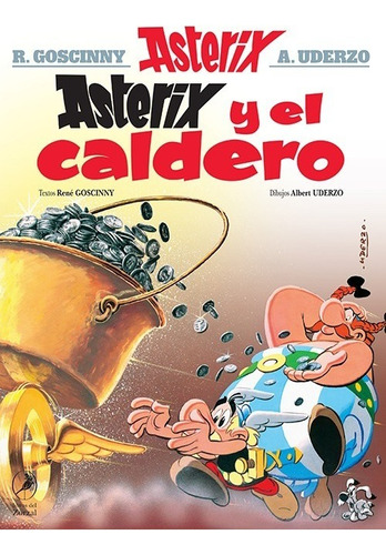 ASTERIX 13 - ASTERIX Y EL CALDERO, de Rene Goscinny. Serie Asterix Editorial LIBROS DEL ZORZAL, tapa blanda en español, 2021