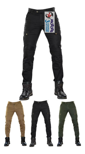 Jm Pantalon Cargo Brooklyn Williams Kevlar Con Protecciones