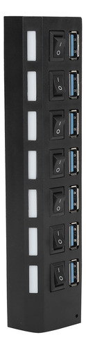 Hub De Várias Portas Usb 3.0 7 Divisor Individual De Alta V