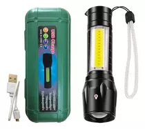 Comprar Mini Linterna Led Recargable Camping Foco Ajustable Con Zoom Color De La Luz Blanca