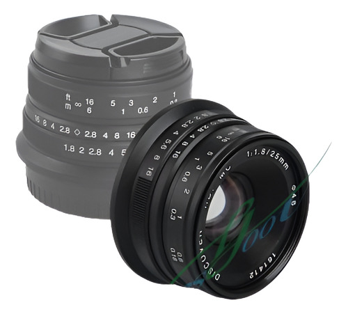 ¿lente De 25mm F1.8 Hd Descubrir Enfoque Manual Gran Angular