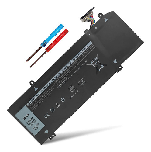 Batería 1f22n 60wh 15.2v Para Dell Alienware M15 M17 R1 G7