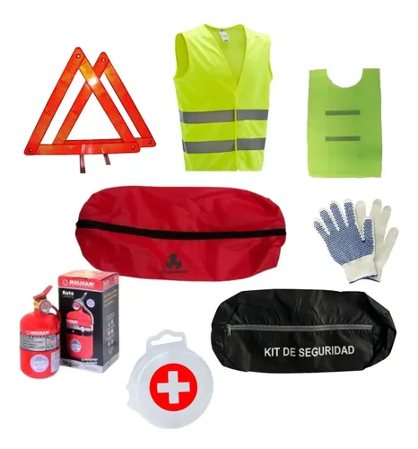 Kit Reglamentario De Seguridad Auto 6 Elementos Vtv Economic