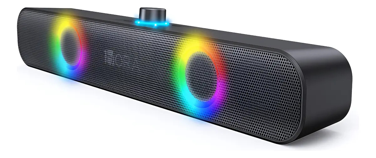 1 Hora Bocina Bluetooth Portátil Para Pc Inalámbrica Color Negro