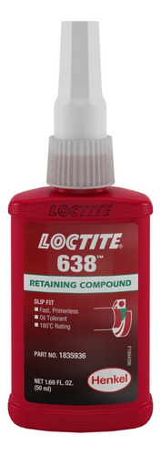 Adesivo Loctite 638 50gr Fixação de Alta Resistência Loctite 638 Cola