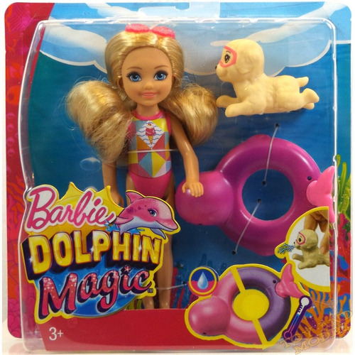 Barbie Dolphin Magic Chelsea Doll With Puppy Playset 