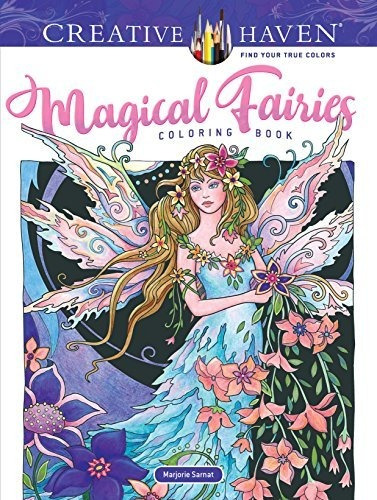 Book : Adult Coloring Book Creative Haven Magical Fairies..