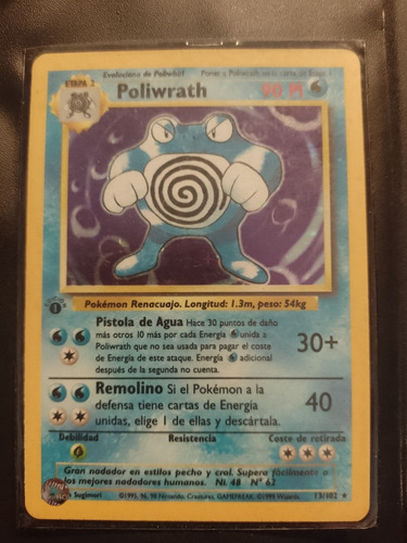 Poliwrath Base Set 1ra Edicion