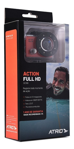 Camera De Acao Atrio Dc190 Action Full Hd 1080p Tela Lcd 2po