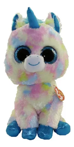 Ty Beanie Boos Blitz Unicornio Multicolor Glitter Azul 2018