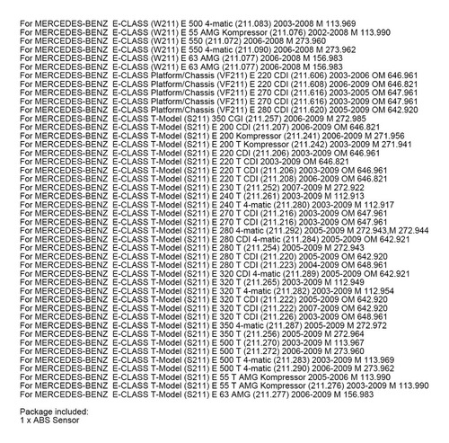 Sensor Abs Delantero R & L For Mercedes-benz 2112115401817