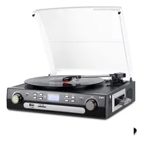 Comprar Tocadiscos Bluetooth Con Altavoz Estéreo Casete Radio Usb Bt