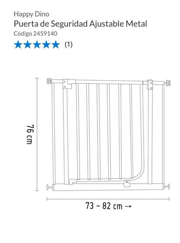 Puerta De Proteccion Reja Seguridad Importada Escalera