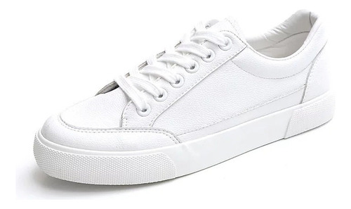 Zapatos Blancos Casuales De Moda - Forma Clásica 