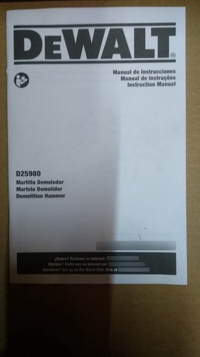Imagen 3 de 5 de Demoledor Rompedor O Cincelador Dewalt D25980 Buen Estado