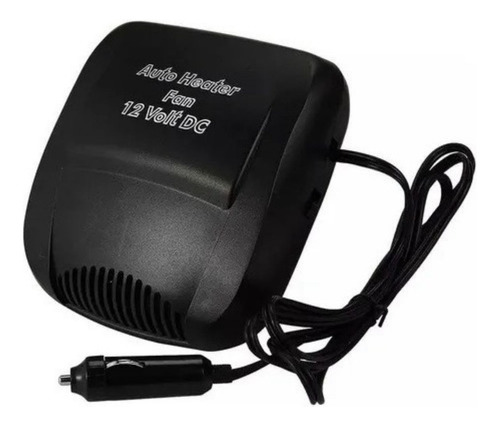 Calefactor Para Auto Portatil 12v Calentador Color Negro
