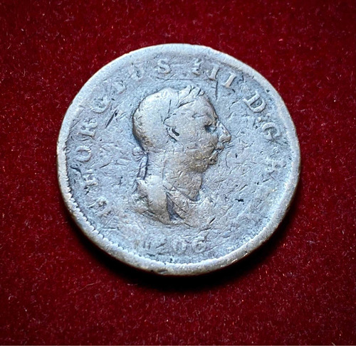 Moneda 1/2 Penique Inglaterra 1806 Jorge 3 Km 662 Oferta 