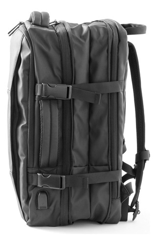 Imagen 3 de 10 de Mochila Walla Webster Expandible Portanotebook Viajes Usb