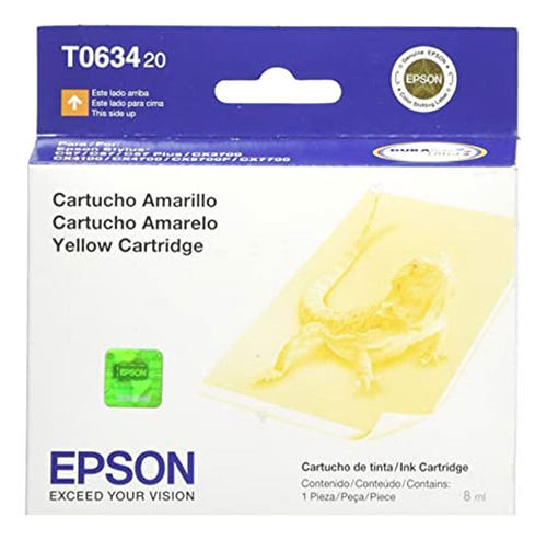 Cartucho De Tinta Epson Original T63 Amarillo Cx 3700 4700