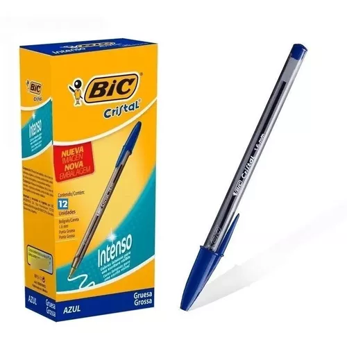 SET x 2 BOLIGRAFO BIC CRISTAL INTENSO AZUL