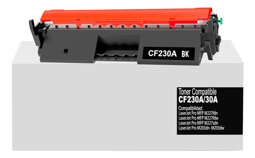 Tóner Genérico Cf230x 30x Para Laserjet Pro Mfp M227fdw/m203