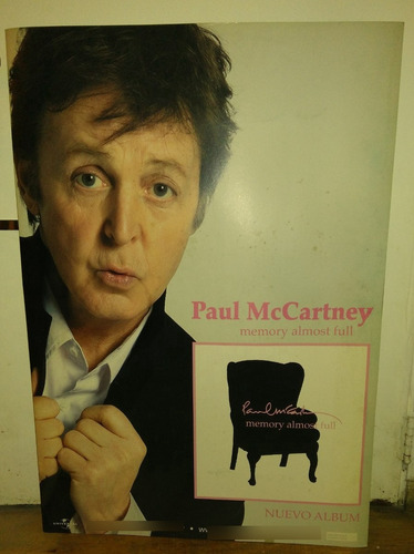 Poster Banner Promocional Original Paul Mccartney Beatles