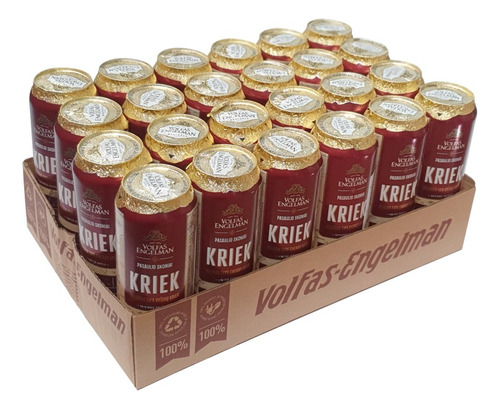 Caja Con 24 Cervezas Lituanas Volfas Engelman Kriek (cereza)