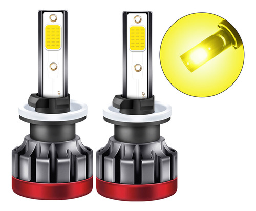 2 Bombillas Led Niebla 880/881 3000 K Yellow 3000 Lumens