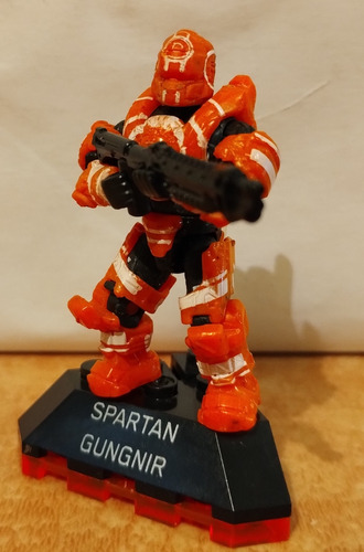 Mini Figura; Héroes Spartan Gungnir. Halo Mega Construx.