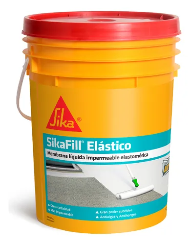 Membrana Liquida Sikafill Elástico 4kg Diversos Colores Blanco